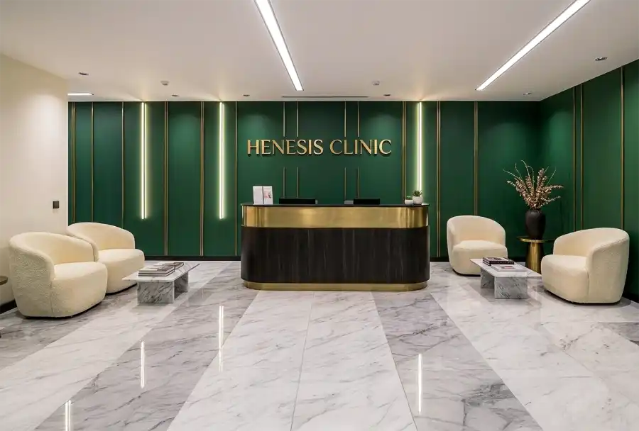 Reception and entrance at Henesis Clinic
